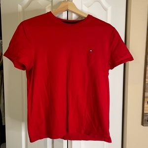 Red Tommy Hilfiger shirt